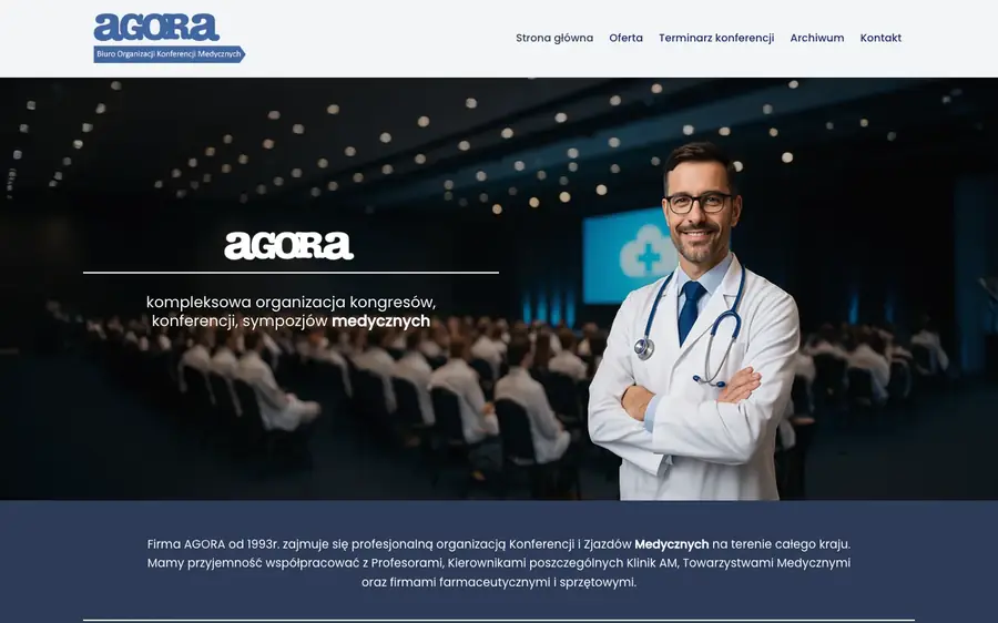 Screenshot von Agora Konferencje