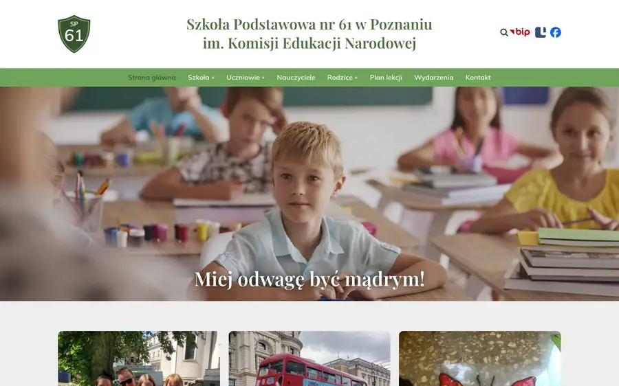 Screenshot of Szkoła Podstawowa nr 61 w Poznaniu