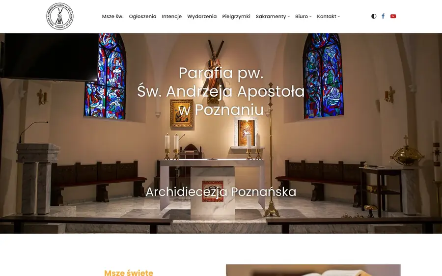 Screenshot of Parafia Spławie