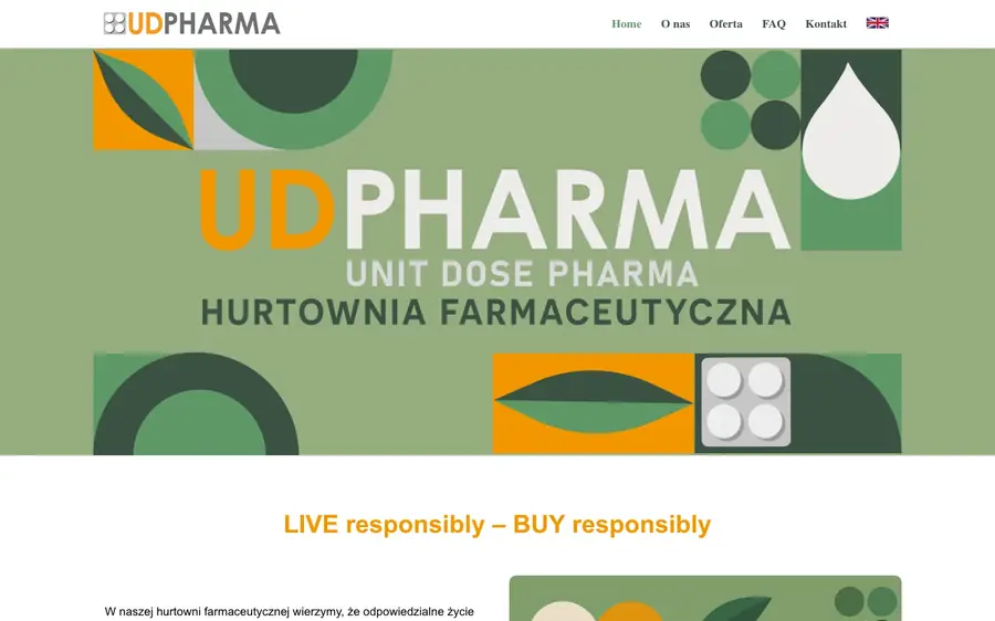 Screenshot von UD Pharma