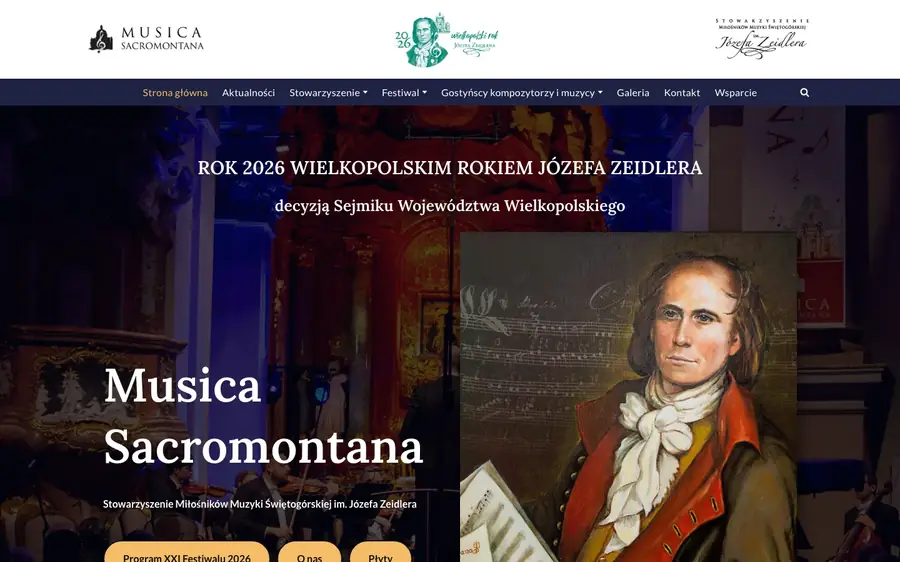 Screenshot of Musica Sacromontana